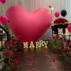 60Inch Heart-Shaped Foil Balloon for Brithday Propose Parties Decoration Oversize Balloon for Valentine's Day Wedding Decor