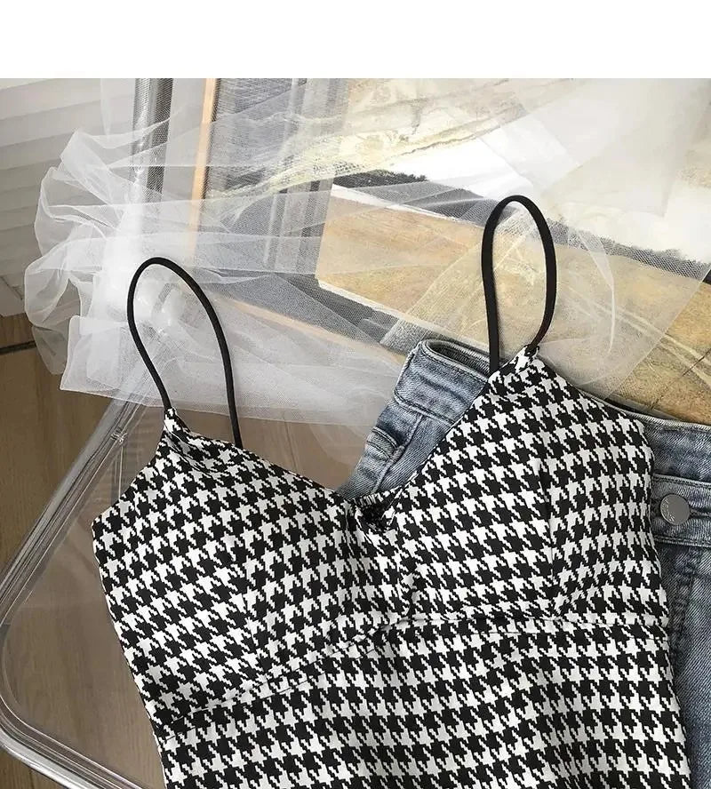 Crop Top Women Sexy Wireless Push Up Padded Tank Top Slim Was Thin Sports Summer Camisole 2023 New