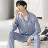 Autumn Pajamas Sets Men Long Sleeve Modal Cotton Thin Teenage Boys' Large Size Spring Outwear Home Cloth Suit Sleepwear Male