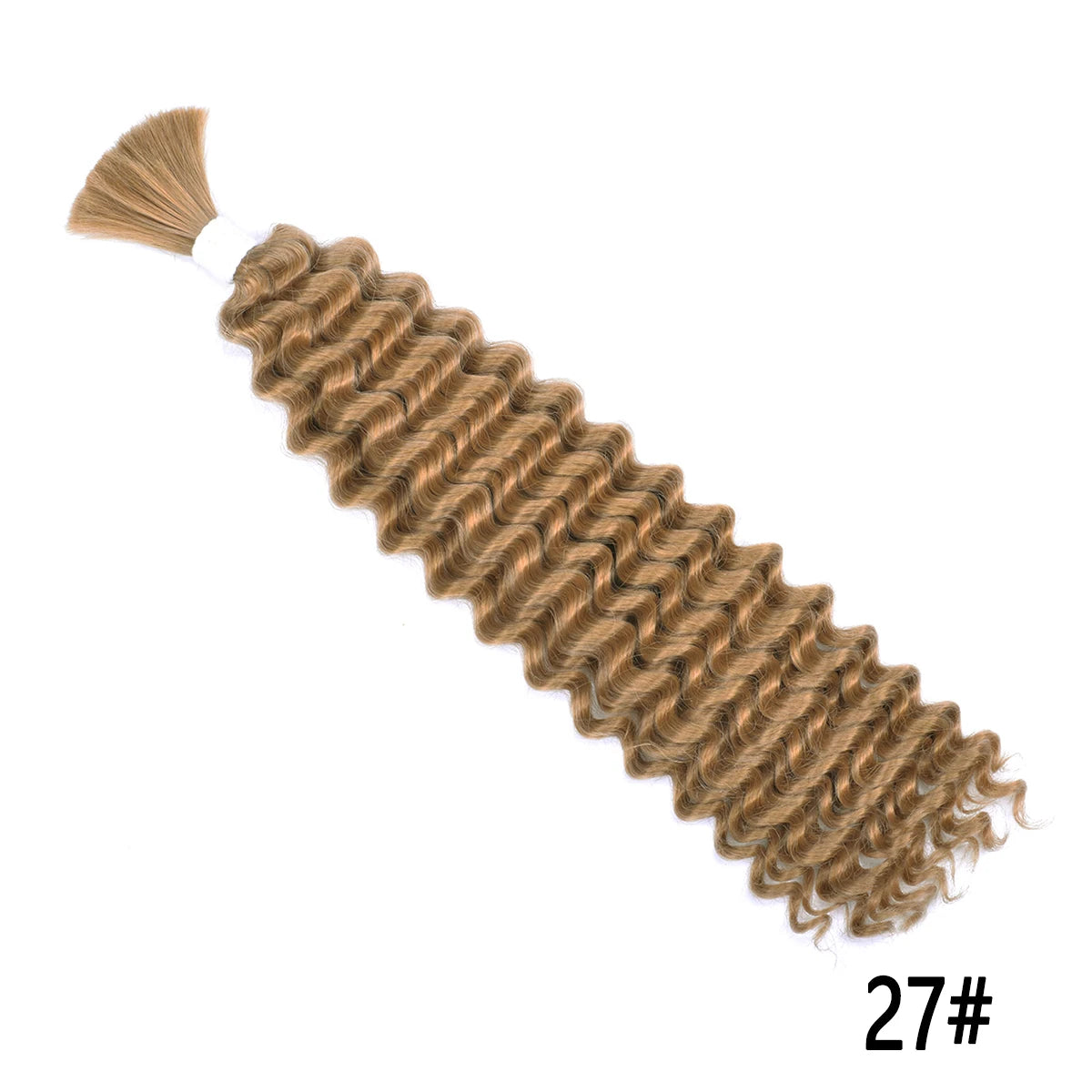 Synthetic Braiding Hair for Boho Braids 20Inch 90G Deep Wave Bulk High Quality Synthetic Protein Hair Extensions For Women