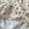 2024 New Summer Flower Print Long Dress Women Vintage Square Neck Ruched Chest Sash Bandage Sundress Party Vestidos