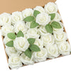 50-200PCS Artificial Roses Flowers Foam Flowers with Stems Fake Roses for DIY Wedding Bouquets Centerpieces Valentine's Day