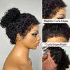 Curly Bob Wigs Human Hair Lace Frontal Wig 13x4 Transparent Black Lace Front Wig Human Hair Wigs 4x4 Bob Curly With Edged Wigs