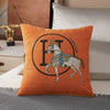 Croker Horse 45cm Throw Pillow Cushion Covers Pack Of 1 Pcs Luxury Horse Embroidery Modern Style Couch Sofa Pillow Covers