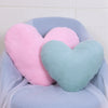 Faux Rabbit Fur Heart Pillow Decorative Pillows Plush Love Heart Shaped Fluffy Throw Pillow Cushion Valentine's Day Gifts 12/17"