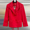 VGH Minimalist Patchwork Drawstring Solid Blazers For Women Notched Collar Long Sleeve Backless Hollow Out Blazer Female Style
