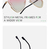 Oversized Hollow One-Piece Sunglasses Women Big Frame 2024 Luxury Brand Special-Shaped Sun Glasses For Ladies Eyewear Shades