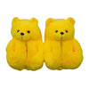 Cute Teddy Bear Plush Winter Slippers Wrapped in Heels Fun Indoor Floor Shoes Women's Gift Warm and Soft Cartoon Plush Animal Sl
