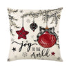 Linen Christmas Pillow Cover Snowman Elk Pillow Case 2024 Christmas Decoration for Home New Year Sofa Car Cushion Cover 45x45cm