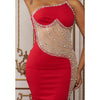 Sexy Summer Women Clothing Mesh Transparent Strap Long Dress One-piece Chic Style Mid-waist Length