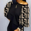 2024 New Autumn Women's Long-Sleeved Round Neck Off-Shoulder Fashion Casual Suit Pants Set Woman Coordinated Pants Sets