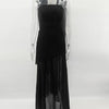 TARUXY Fashion Strapless Dress With Ribbon Female Elegant Sleeveless Mesh Beach Vacation Long Dress 2025 Spring New Women Dress