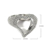 New Full Iced Out Bling Hollow Heart Ring Gold Silver Color 5A CZ Micro Pave Cubic Zircon Rings Hip Hop Punk Men Women Jewelry