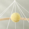 Crib Mobile Bed Bell Wooden Baby Rattles Soft Felt Cartoon Animal Bed Bell Newborn Music Box Hanging Toy Crib Bracket Baby Gifts