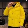 Men Harajuku Colorful Bubble Coat Winter Jacket 2024 Mens Streetwear Hip Hop Parka Korean Yellow Black Clothes Puffer Jackets