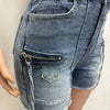 2025 Summer Fashion Denim Woman Sets Y2k Sexy Street Clothes Sleeveless Zipper Tops and Shorts 2 Two Piece Set Jeans Outfit