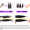 Mongolian Afro Kinky Curly Human Hair Bundles With Closure Deep Curly Hair Weave Bundles With Frontal Closure Hair Extensions