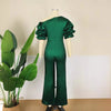 Jumpsuits Women One Piece Party Slim Fit Sexy Oblique Shoulder Wide Leg Long Pants Overalls Elegant Splice Rompers Evening