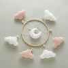Baby Crib Mobile Rattle Toy 0-12Months Infant Soft Felt Teddy Velvet Pink Bear Bed Bell Hanging Toy Holder Bracket Crib Girl Toy
