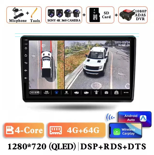 Android 14 Carplay Auto Car Radio for Hyundai H1 Grand Starex 2007 2008 2009 2010 2011-2015 Multimedia Video Player GPS Stereo