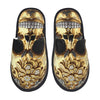 Custom Queen Of Absolutely Everything Gold Baroque Soft Memory Foam House Slippers Women Comfy Warm Anti-skid Sole Slipper