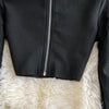 Faionable Diamond Embellied Wrap Skirt Set ort Top Long Dr Slimming High Collar Long Sve Zipper Two Piece Set