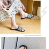 2024 Letter Slippers Fashion Flat Woman Single Shoes Casual Shoes Female Outer Wear Letter Sandals Women's Shoes Flat