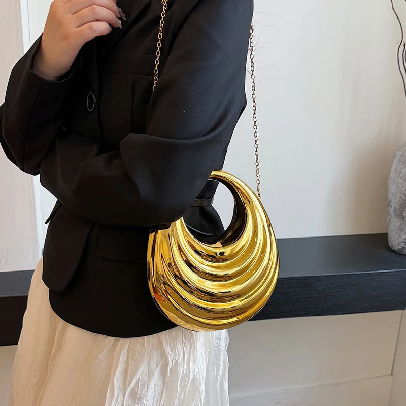 Acrylic Evening Clutch Bag Women Luxury Shoulder Bag Handbag And Crossbody Bags Fashion Party Prom Wedding Shiny Design Purse