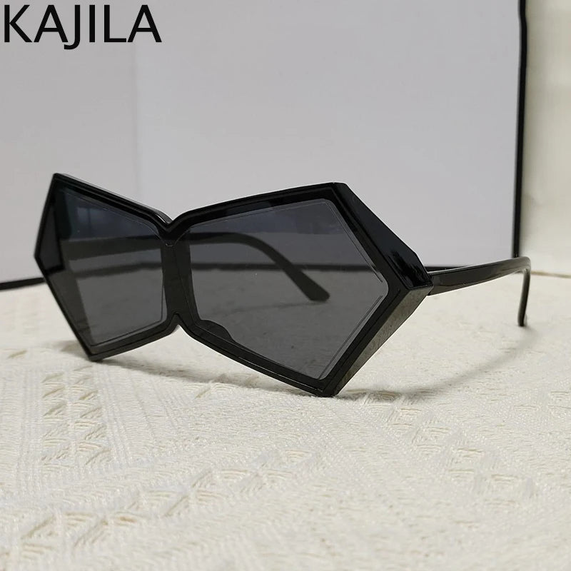 Oversized Square Punk One-piece Sunglasses Women 2024 Luxury Brand Big Frame Shield Sun Glasses For Ladies Wrap Eyewear Goggle