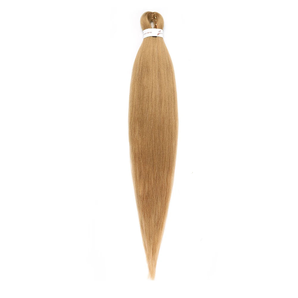 Pre-stretched Braids Synthetic Hair Professional Itch Free Hot Water Setting Fiber 30'' Ombre Yaki Texture Braid Hair Extensions