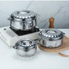 4-Piece Stainless Steel Orchid Preservation Set – Double-Layer Insulated Pots, Diamond Design, Large Capacity (1L, 2L, 3L, 5L)