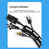 2M/1M Flexible Spiral Cable Wire Protector Cable Organizer Computer Cord Protective Tube Clip Organizer Management Tools 16/10mm