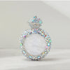 Alizekerr Perfume Bottle Shaped Crystal Evening Bags Women Gorgeous Classy Rhinestone Round Metal Clutch Purses Wedding Party
