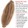 24 inch Kinky Afro Springy Braiding Crochet Hair 18” Marley Kinky Crochet Braids Hair Soft Afro Kinky Twist Crochet Braid Hair