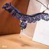 New Pearls Rose Embellishment Thong Embroidery Panries Women's Sexy Ultra-thin G-string Low-waist Beaded Temptation Underwear