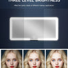 Car Interior Mirrors Sun Visor Plate LED HD Makeup Mirror for Girls Women Rechargeable Fill Light Universal Thin Vanity Mirror