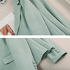 Women Blazer Ladies Red Green Beige Black Solid Female Business Work Wear Slim Formal Jacket Coat For Autumn Winter