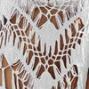 2024 Beach Cover Ups for Swimwear Women Sexy Hand Hook Hollow Out Sunscreen Shirt with Long Tassel Beach Cover