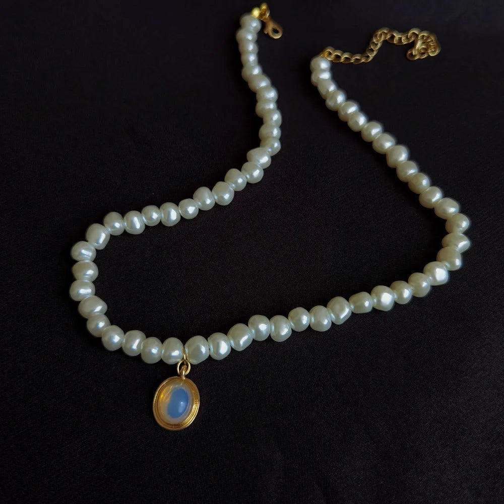 Luxury Vintage Three-layer Pearl Collar Choker, 2024 New In Trend Jewelry Fashion Woman's Choker Necklace on the Neck Party Gift