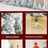 Snowy Flocked Christmas Tree PVC Realistic Frosted Pine with Artificial Snow Perfect for Store Window Displays Holiday Decor