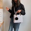 Diamond Stripe Women Handbag Female Luxury Designer Crossbody Bag High Quality Leather Shoulder Bag Clutch Purse Brand Tote Bags