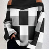 2024Ladies Long Sleeve Turtleneck Tops Women Sexy Off Shoulder Hollow Out Loose Printing T-shirt 2024 Autumn Fashion T-shirt Top
