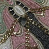 YOUR BUMP CURVE Sexy Woman Crystal Chain Butterfly Embroidery Sleeveless Backless Adjustable Ultra Short Top Music Prom