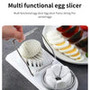 Multifunctional Egg Slicers Stainless Steel Slicer Fancy Splitter Egg Cutting Tool Home Two In One Egg Cutter Kitchen Gadgets