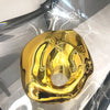 Golden Evening bag Purses and handbag luxury Designer shoulder bags funny shape Party Wedding Acrylic Shiny Clutch purse
