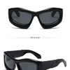 Cool Exaggerated Glasses Future Science And Technology Sense Skiing Big Frame Sunglasses Dazzling Men And Womean