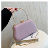Luxury High Design Women Evening Bag Brand Party Banquet Glitter Bag for Ladies Wedding Clutch Handbag Shoulder Bag Chain Bolsas