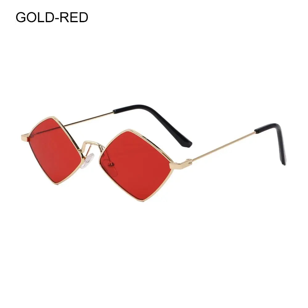 Square Polygonal Women Sunglasses 2025 Vintage Brand Diamond Rhombus Ladies Sun Glasses Men Female Fashion UV400 Shades Eyewear