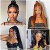 250 Density 360 Full Lace Wigs 100% Human Hair Glueless Pre Plucked Brazilian Straight 13x6 Hd Lace Frontal Wig For Women