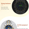POEDAGAR Luxury Ladies Dress Watch Luminous Waterproof Week Date Woman Wristwatch Stainless Steel Women Quartz Watches reloj+box